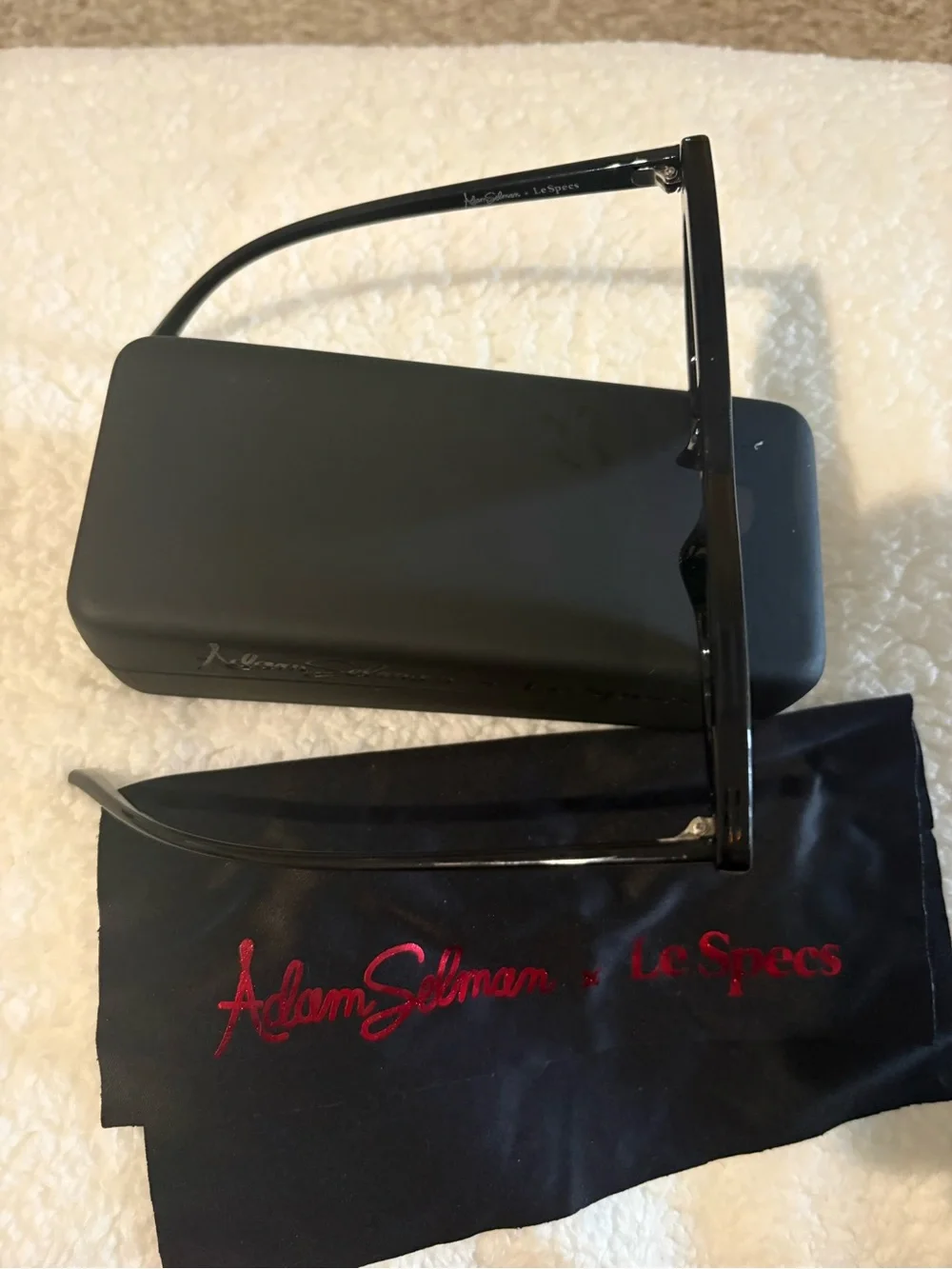 Authentic Skinny Le Specs x Adam Selman Black Cat Eye Sunglasses